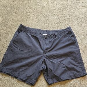 Columbia Gray Flat Front Shorts Casual Style